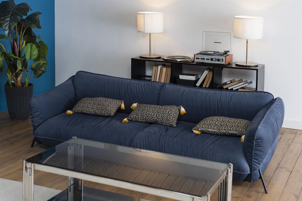 Home interior design composition